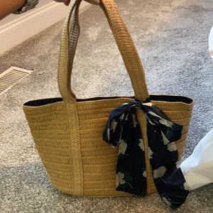 Draper James straw bag